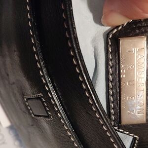 Lamberston Truex Black Leather Bag